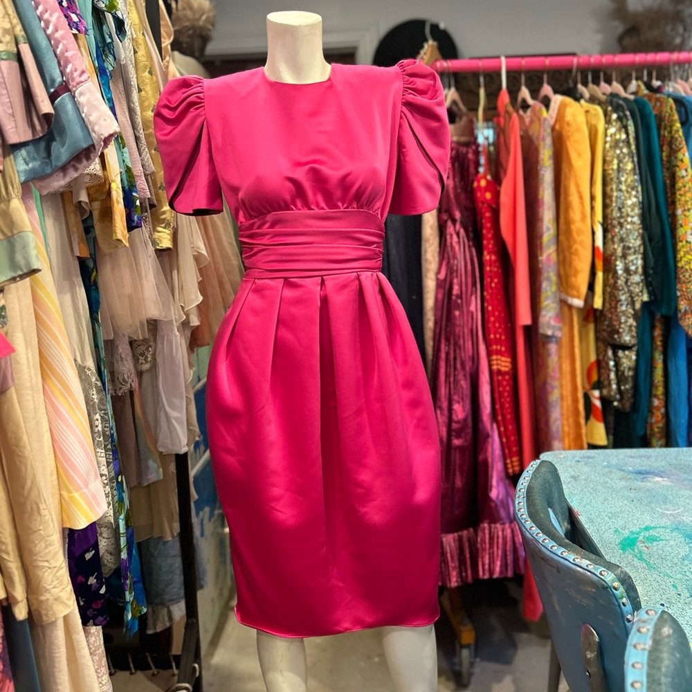 1980s Pink Party Dress